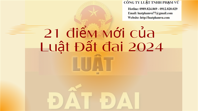 21 điểm mới của Luật Đất đai 2024